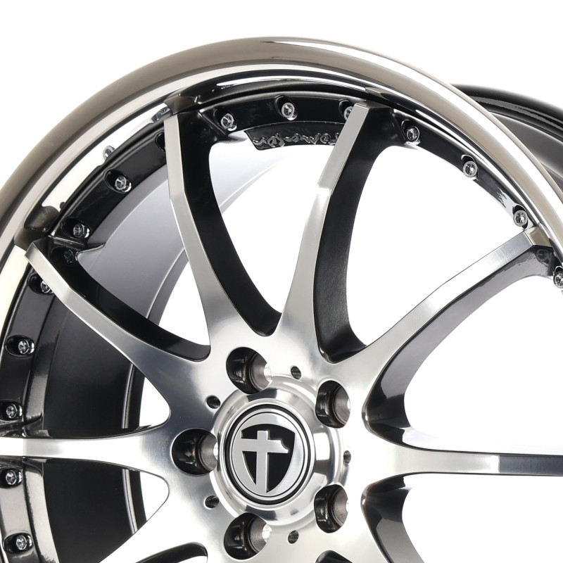 TOMASON TN8 hyperblack diamond polished