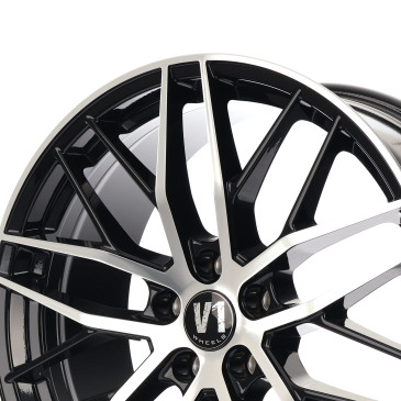 V1 Wheels DS2 Schwarz Hochglanzpoliert