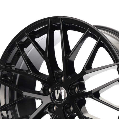 V1 Wheels DS2 Schwarz glänzend lackiert