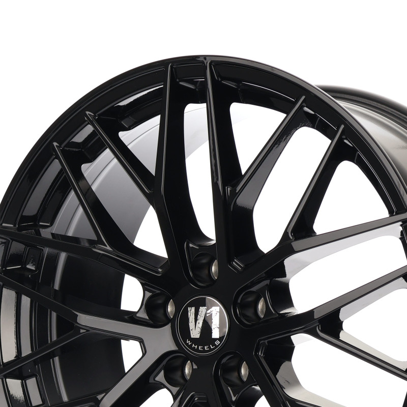 V1 Wheels DS2 Schwarz glänzend lackiert