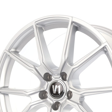 V1 Wheels V1 Solid Titanium Silber
