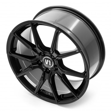 V1 Wheels V1 Schwarz glänzend lackiert