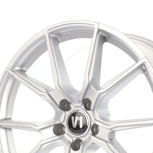 V1 Wheels V1 Solid Titanium Silber