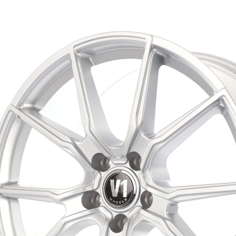 V1 Wheels V1 Solid Titanium Silber