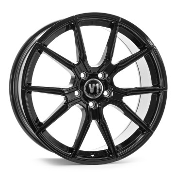 V1 Wheels V1 Schwarz glänzend lackiert