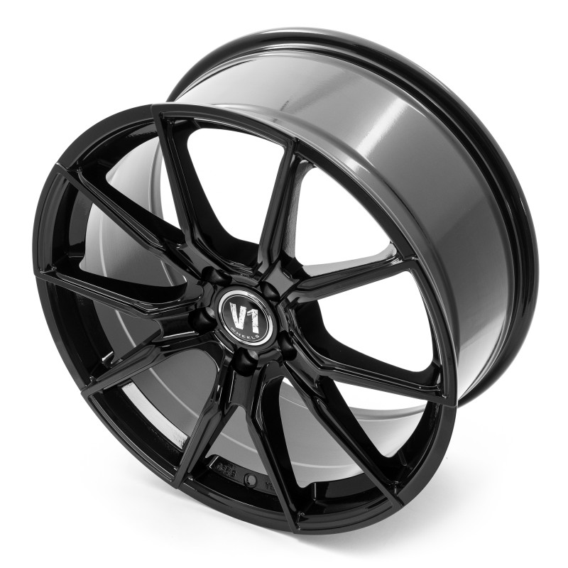 V1 Wheels V1 Schwarz glänzend lackiert