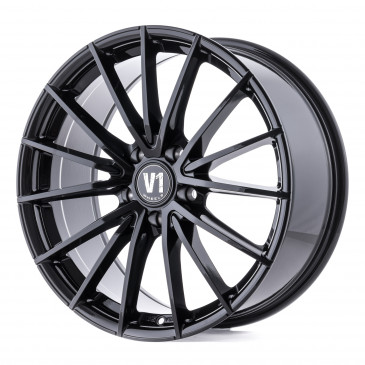 V1 Wheels V2 Schwarz glänzend lackiert