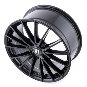 V1 Wheels V2 Schwarz glänzend lackiert