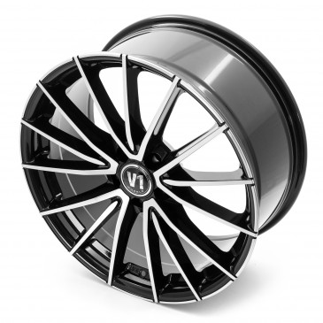 V1 Wheels V2 Schwarz Hochglanzpoliert