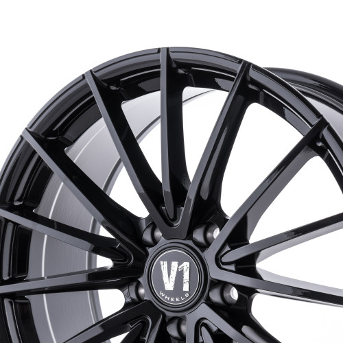 V1 Wheels V2 Schwarz glänzend lackiert