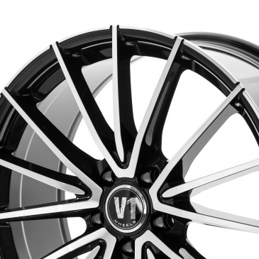 V1 Wheels V2 Schwarz Hochglanzpoliert