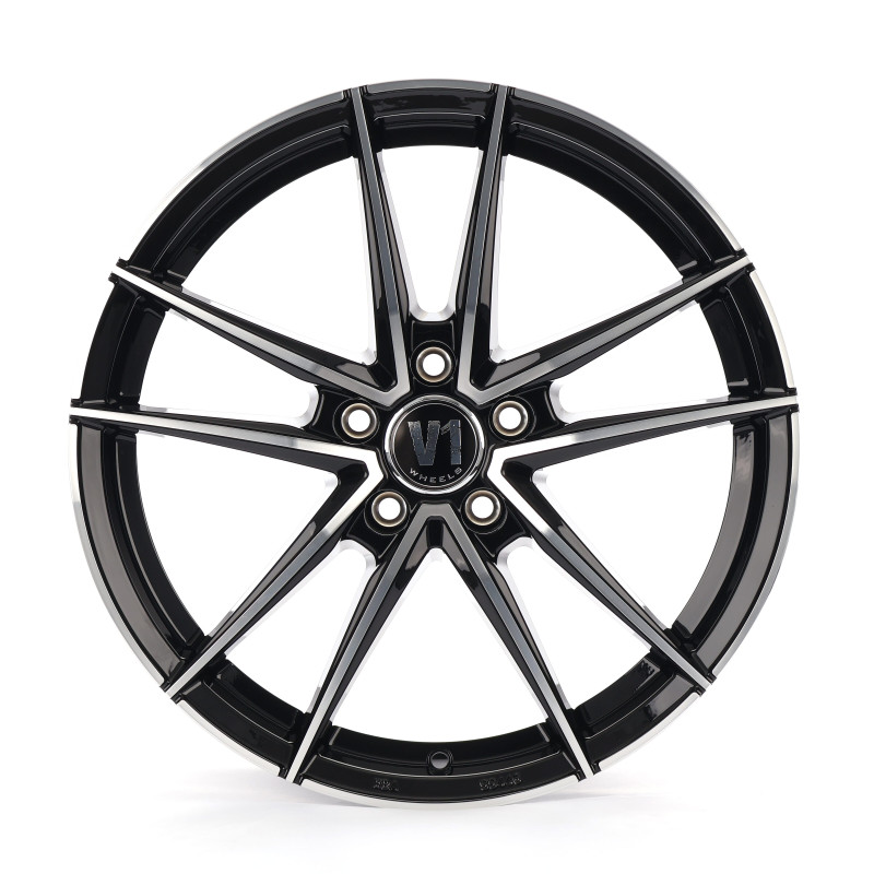 V1 Wheels V3 Schwarz Hochglanzpoliert
