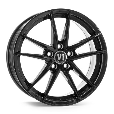 V1 Wheels V3 Schwarz glänzend lackiert