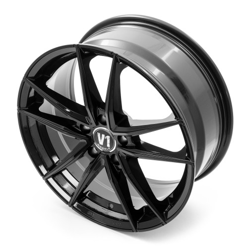 V1 Wheels V3 Schwarz glänzend lackiert