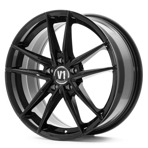 V1 Wheels V3 Schwarz glänzend lackiert