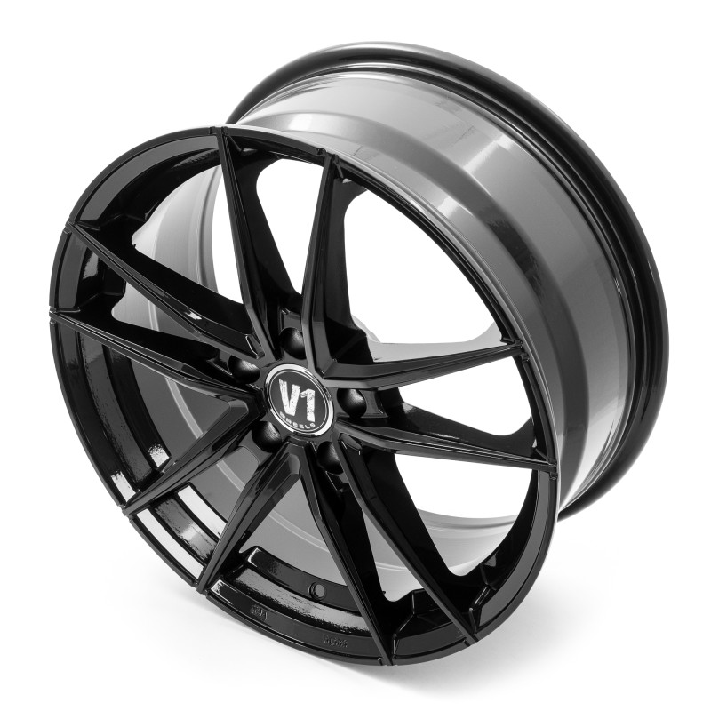 V1 Wheels V3 Schwarz glänzend lackiert