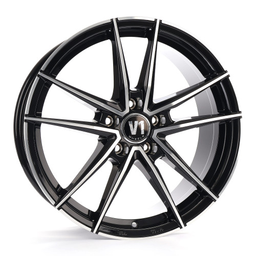 V1 Wheels V3 Schwarz Hochglanzpoliert