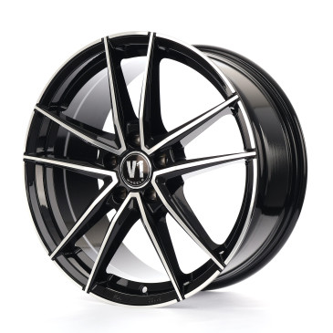 V1 Wheels V3 Schwarz Hochglanzpoliert