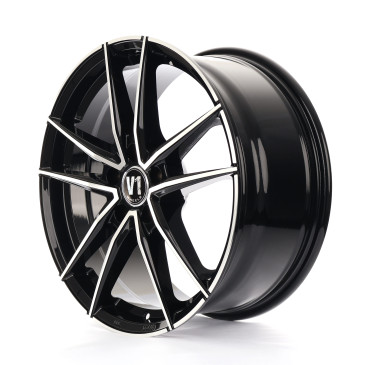 V1 Wheels V3 Schwarz Hochglanzpoliert
