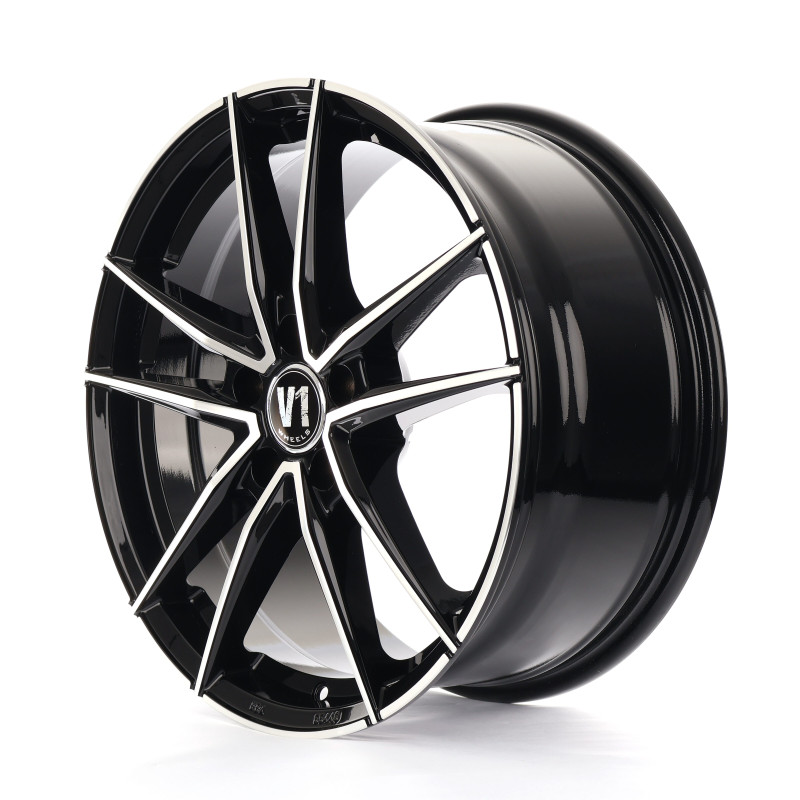 V1 Wheels V3 Schwarz Hochglanzpoliert