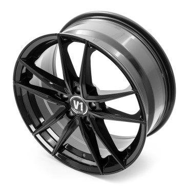 V1 Wheels V3 Schwarz glänzend lackiert