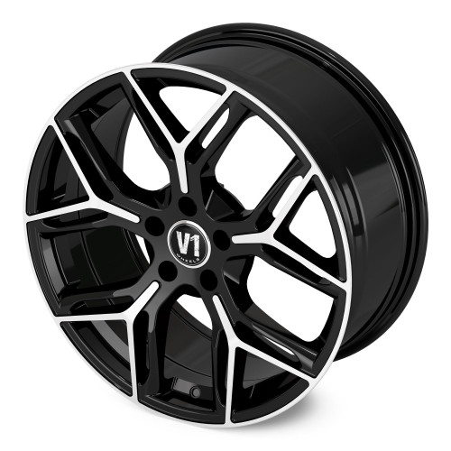 V1 Wheels V4 Schwarz Hochglanzpoliert