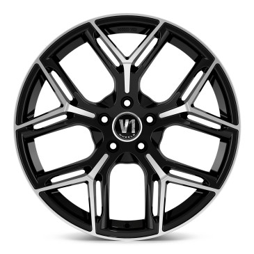 V1 Wheels V4 Schwarz Hochglanzpoliert
