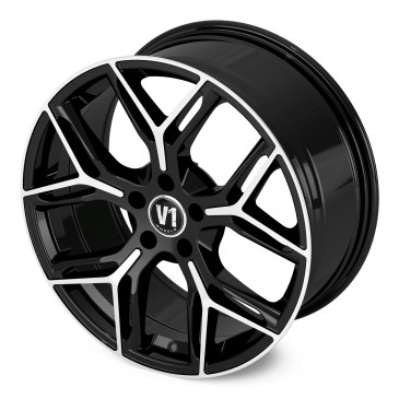 V1 Wheels V4 Schwarz Hochglanzpoliert