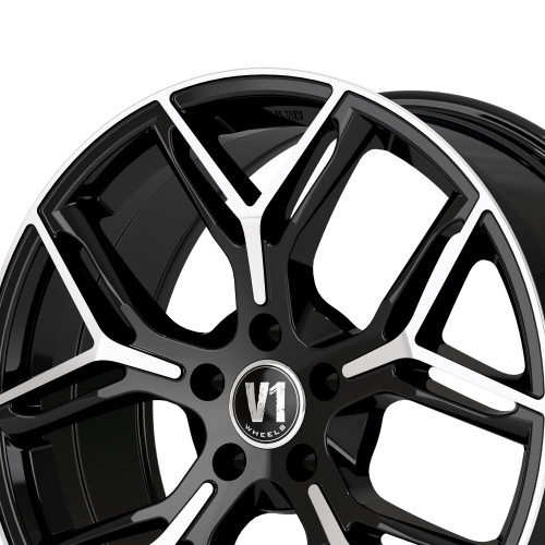 V1 Wheels V4 Schwarz Hochglanzpoliert