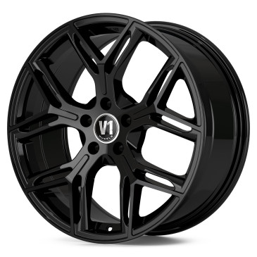 V1 Wheels V4 Schwarz glänzend lackiert