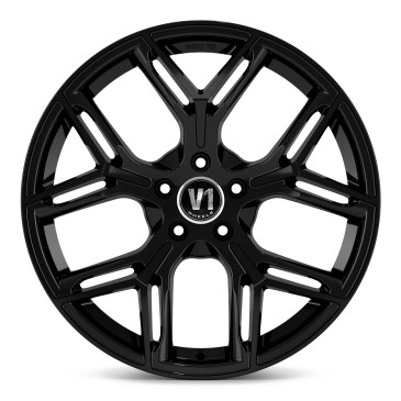 V1 Wheels V4 Schwarz glänzend lackiert