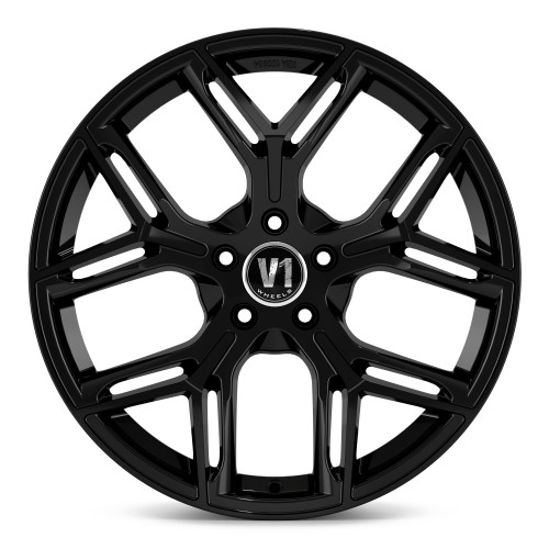 V1 Wheels V4 Schwarz glänzend lackiert