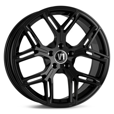 V1 Wheels V4 Schwarz glänzend lackiert