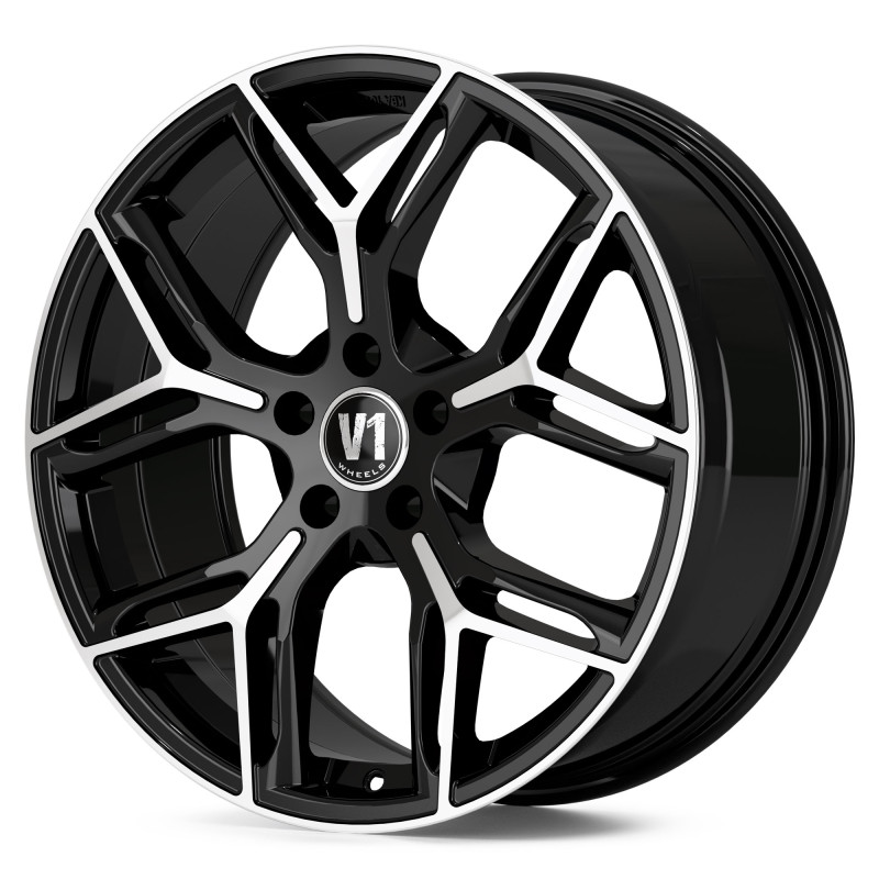 V1 Wheels V4 Schwarz Hochglanzpoliert
