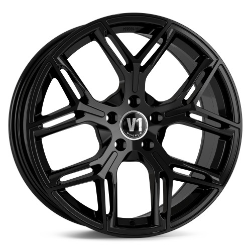 V1 Wheels V4 Schwarz glänzend lackiert