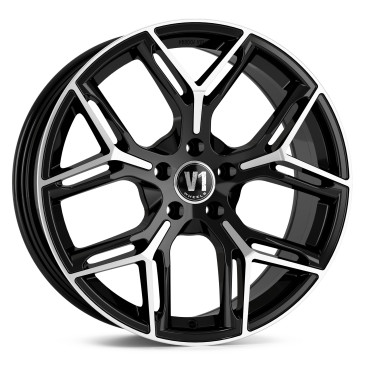V1 Wheels V4 Schwarz Hochglanzpoliert
