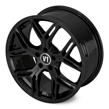 V1 Wheels V4 Schwarz glänzend lackiert