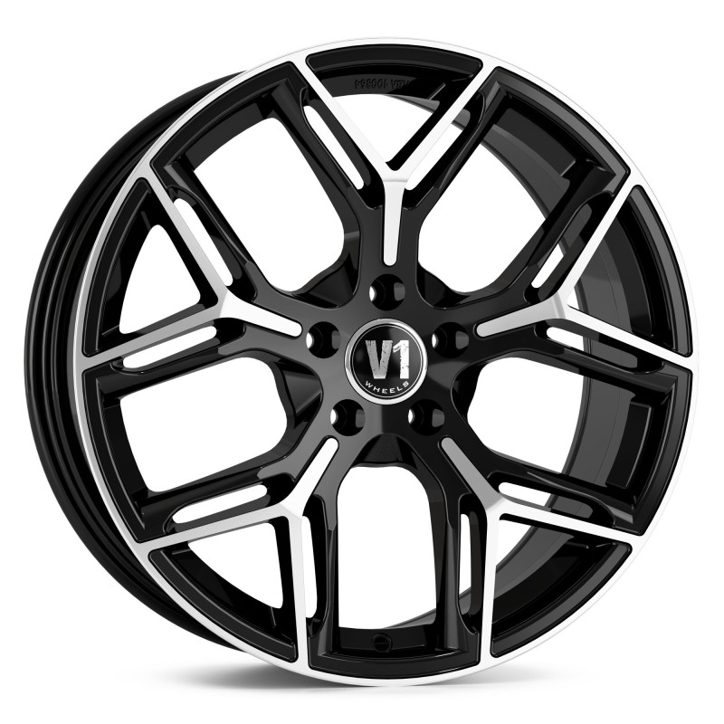 V1 Wheels V4 Schwarz Hochglanzpoliert