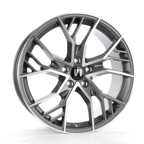 V1 Wheels V7 Glossy Gunmetal Machined