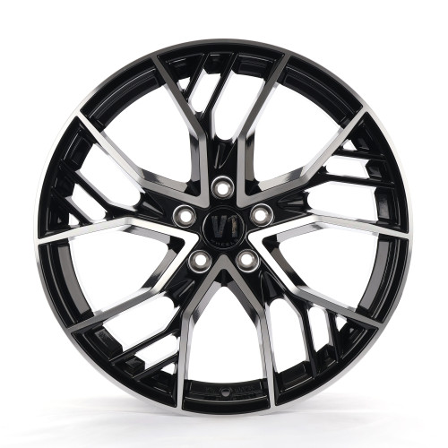 V1 Wheels V7 Glossy Black Machined