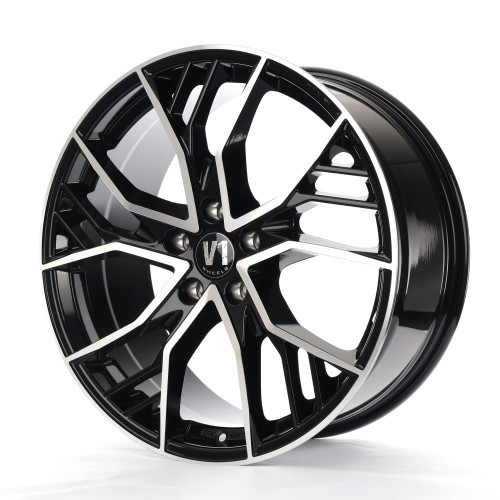 V1 Wheels V7 Glossy Black Machined