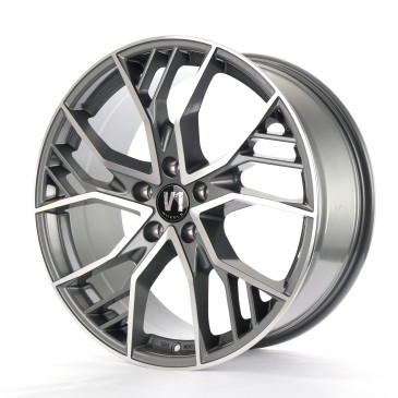 V1 Wheels V7 Glossy Gunmetal Machined