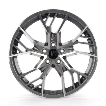 V1 Wheels V7 Glossy Gunmetal Machined