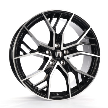 V1 Wheels V7 Glossy Black Machined