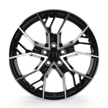 V1 Wheels V7 Glossy Black Machined