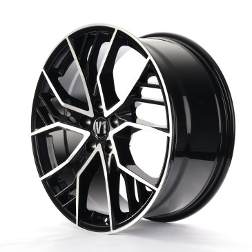 V1 Wheels V7 Glossy Black Machined