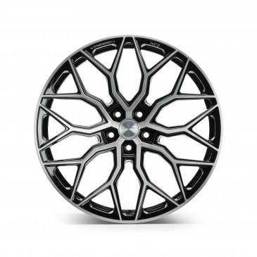 Vossen HF2 Flat Face Glanzschwarz gebürstet