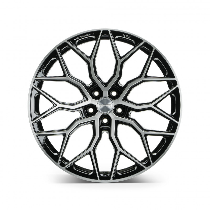 Vossen HF2 Flat Face Glanzschwarz gebürstet