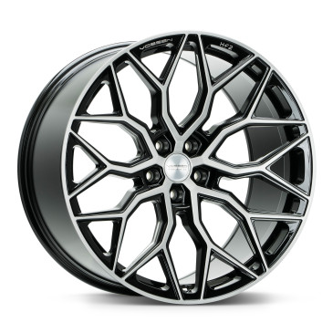 Vossen HF2 Flat Face Glanzschwarz gebürstet