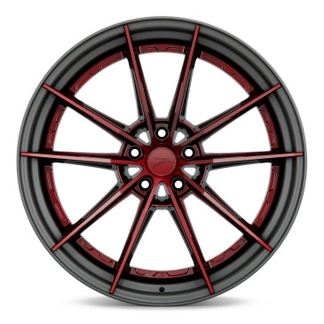Z-Performance ZP.MODULAR 1 Blood Red Center, Matte Gunmetal Lip